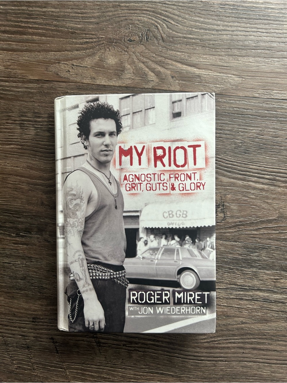 My Riot by Roger Miret - Black, White & Red Hardcover Book